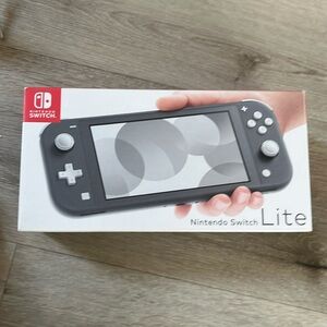 Gray Nintendo switch lite
